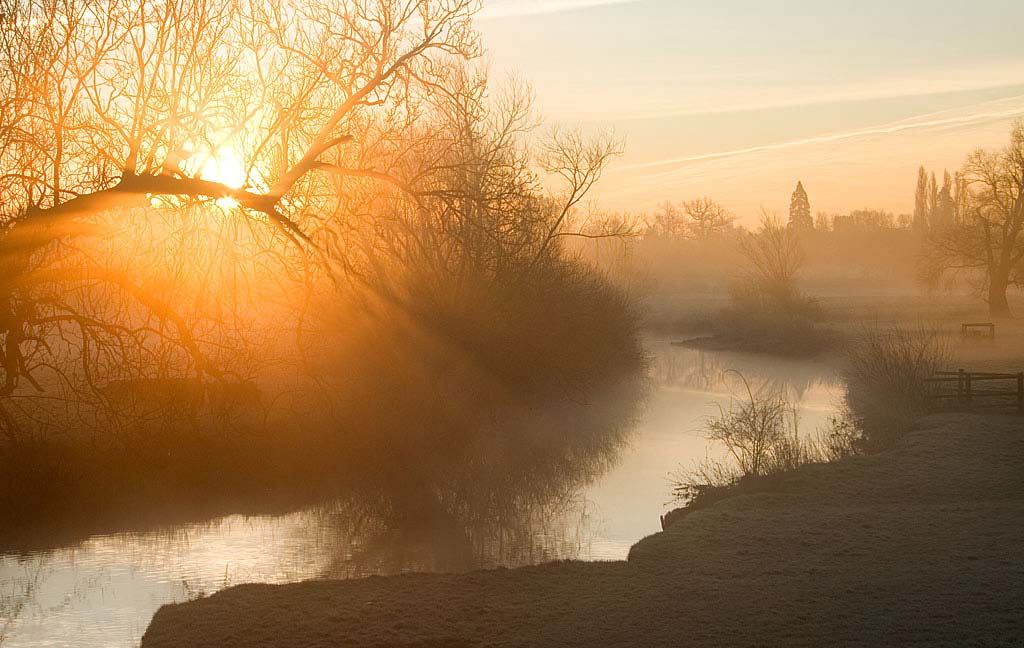 Grantchester Meadows and mist