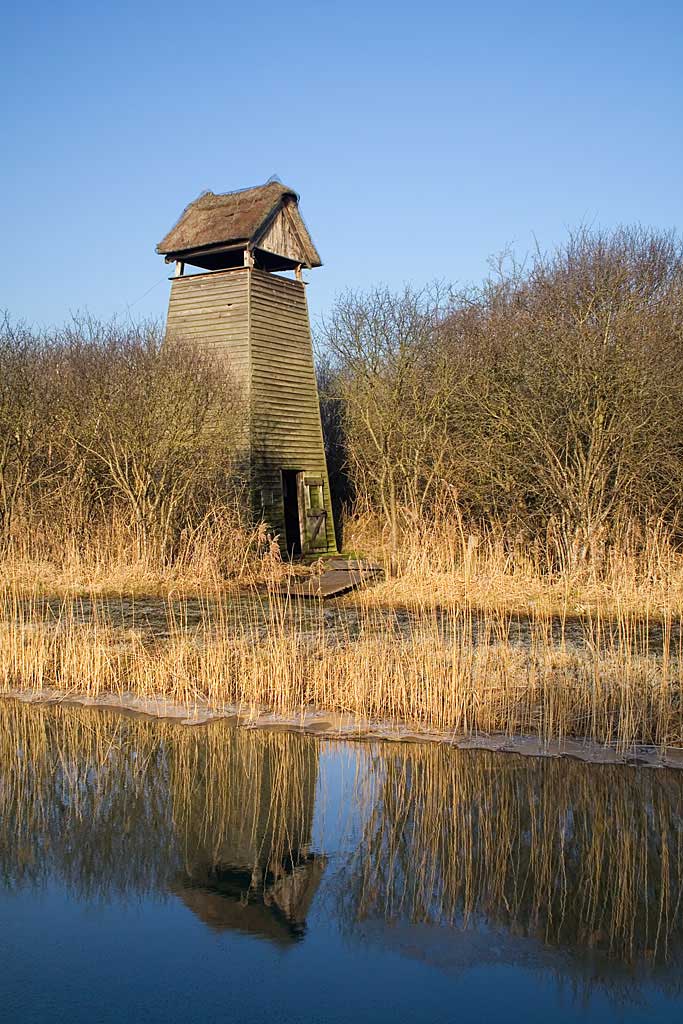 Tower hide at Wicken Fen nature reserve