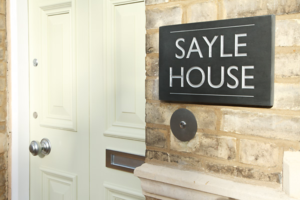 Sayle House Front Sign